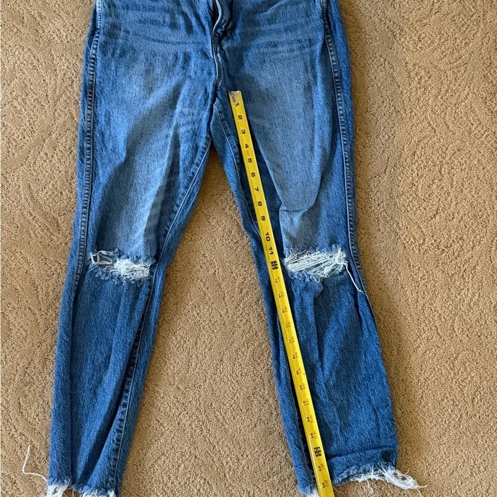 Good American Blue Straight Leg Jeans
